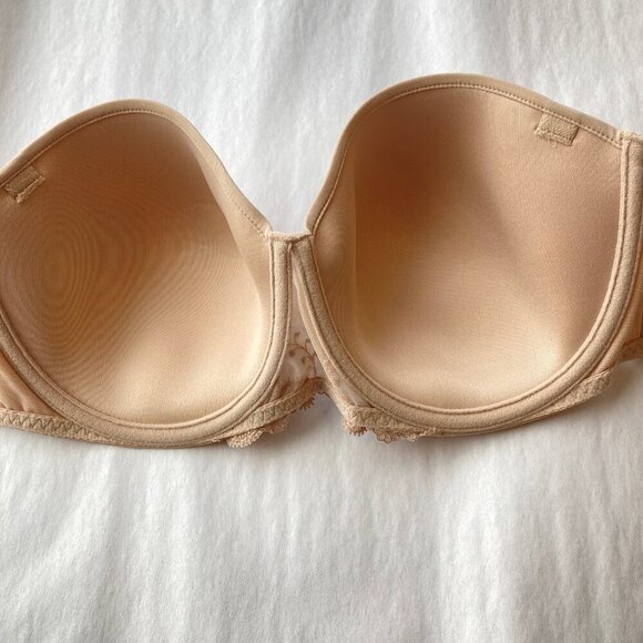 Simone Perele Delice Strapless Convertible Bra 38C Sand NWT - Picture 10 of 11